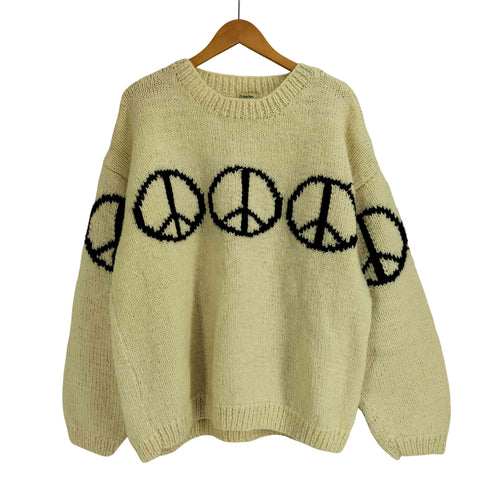 ニッチ niche. macmahon knitting mills LINE PEACE CREW NECK KNIT メンズ